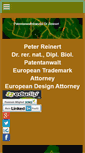 Mobile Screenshot of patentanwalt-reinert.de